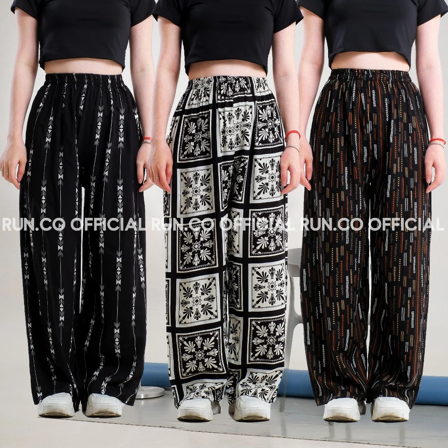 RUN.CO Celana Kulot Rayon Premium Motif Terbaru